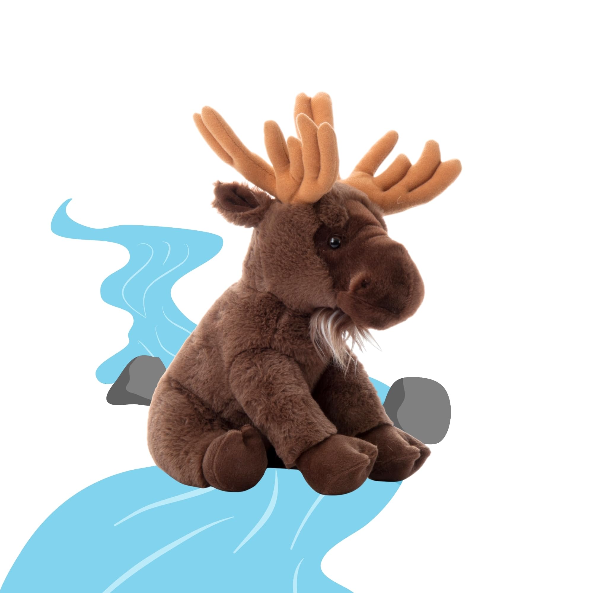 Amazon.com: The Petting Zoo Moose Stuffed Animal, Gifts for Kids